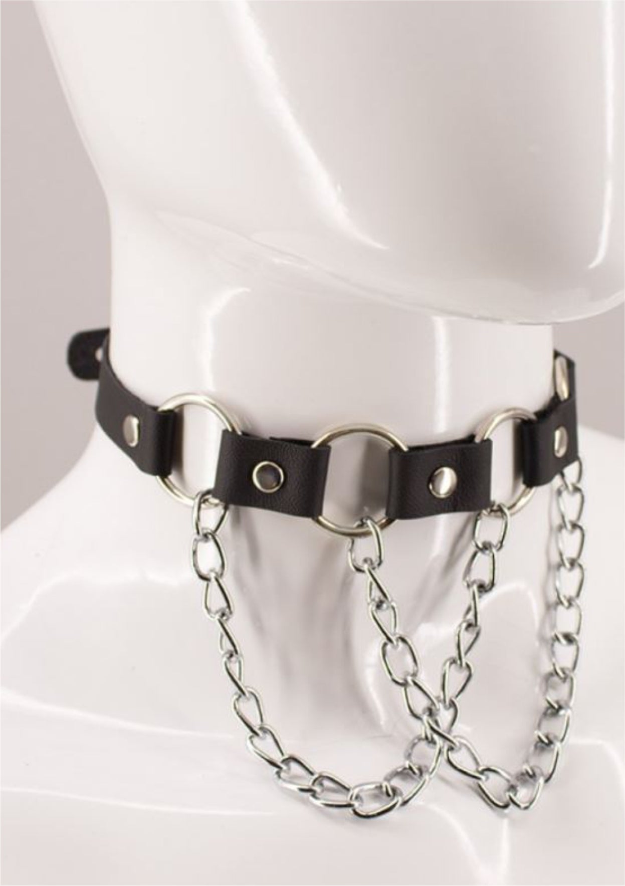 Victoria Leather Choker - Amoreze