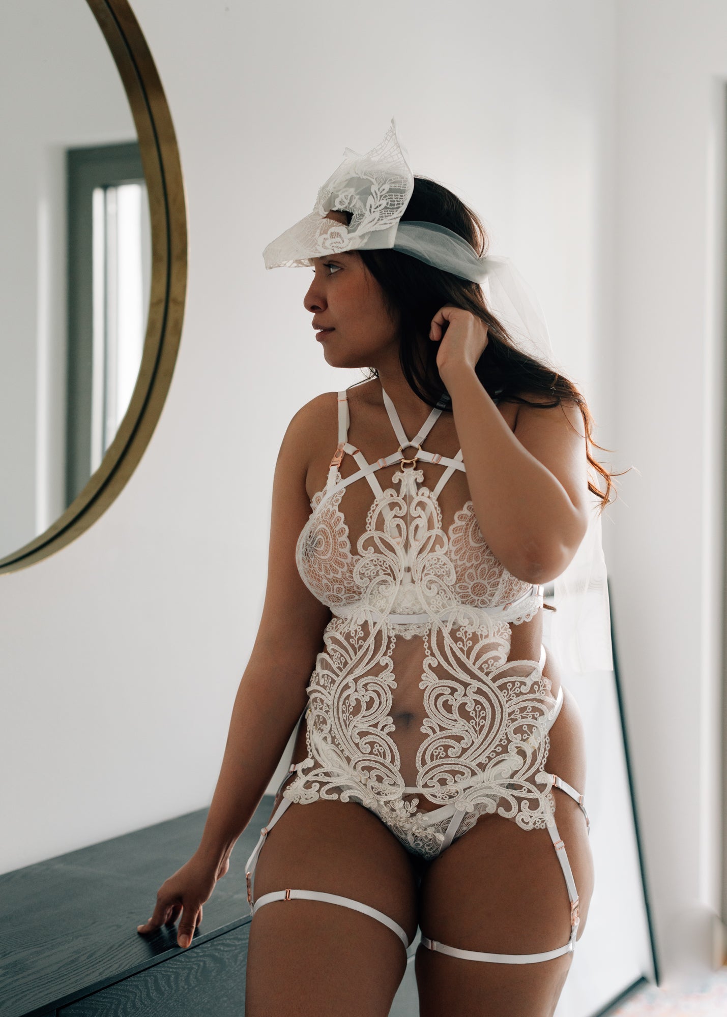 Lorie lingerie playsuit : bridal collection - Amoreze
