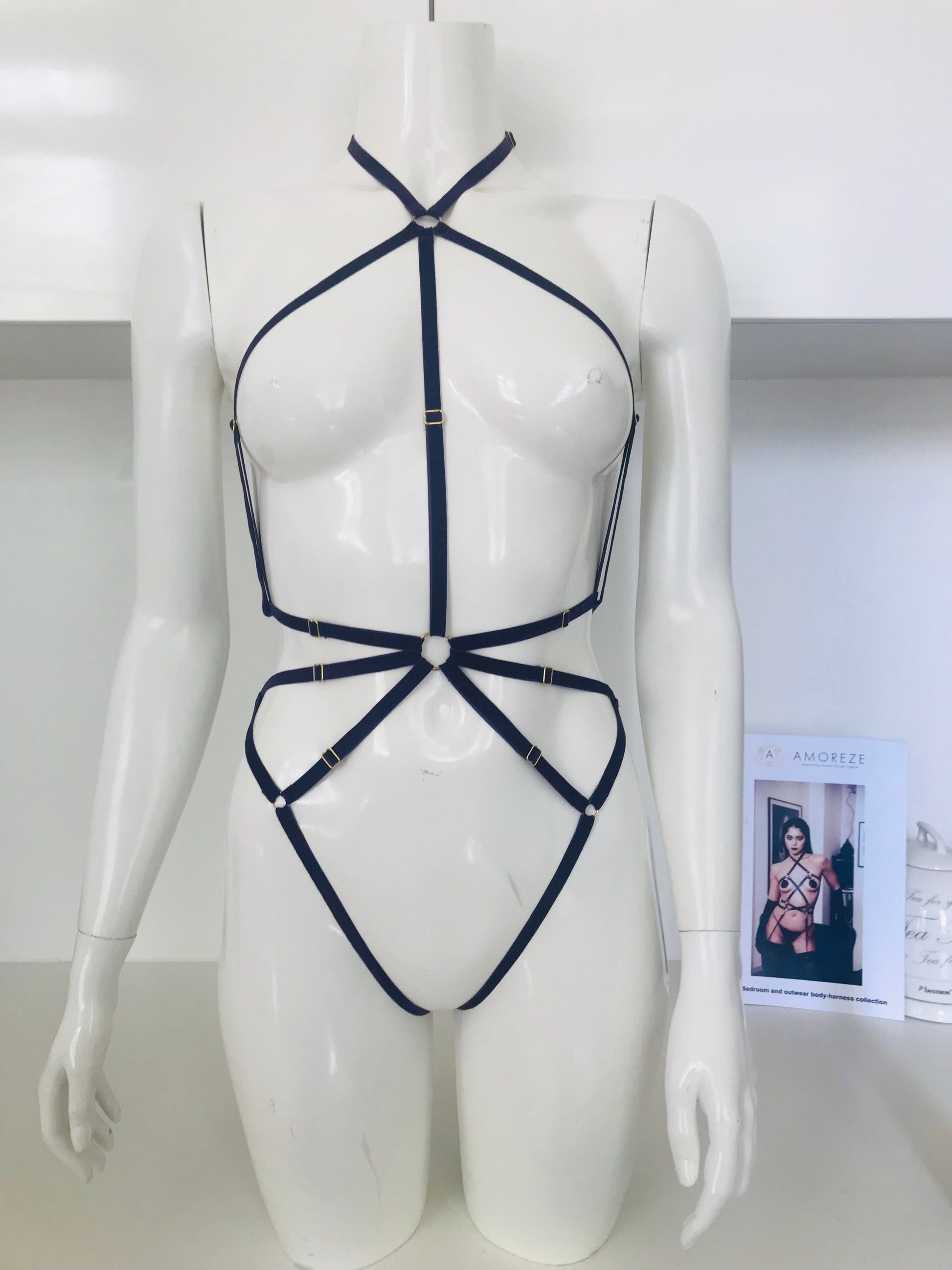 Julie Playsuit Stretch Lila - Amoreze