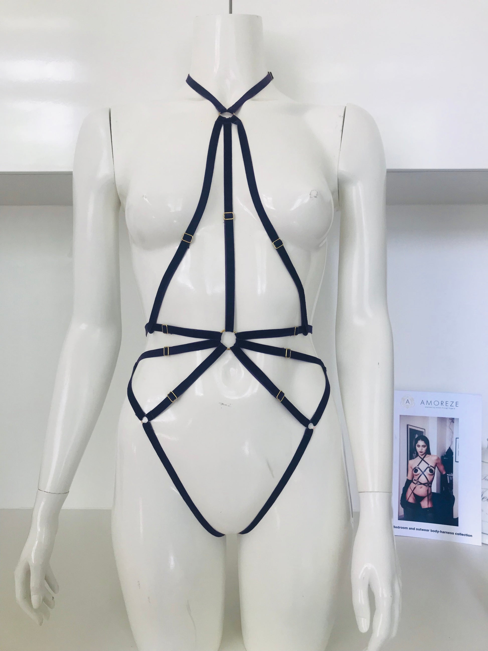 Julie Playsuit Stretch Lila - Amoreze