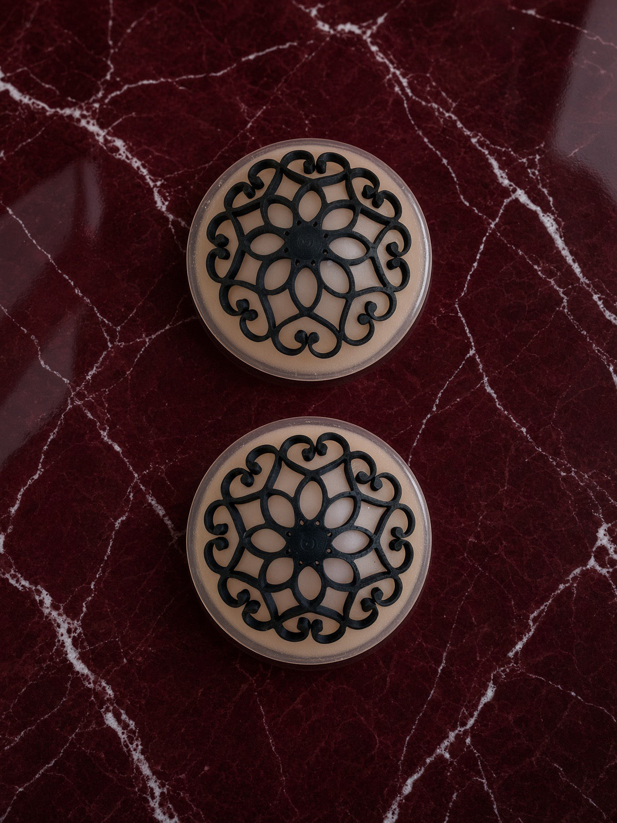 Black Filigree Scroll Nipple Pasties