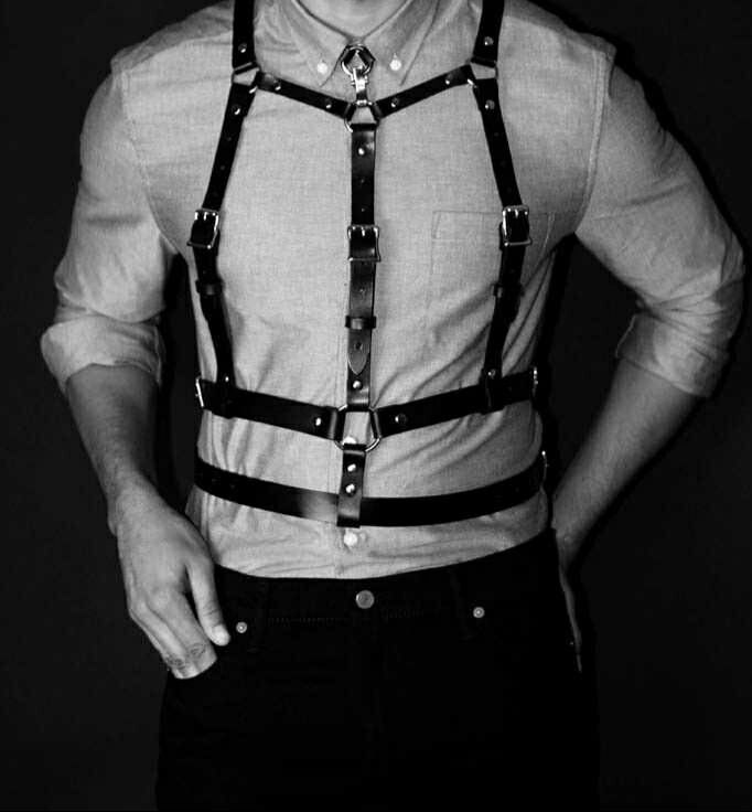 The Artist leather harness for men