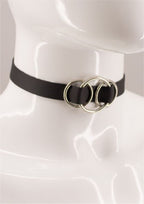 Lara Leather Choker - Amoreze Handmade Gothic Leather Choker" or "Leather Choker with Spikes."