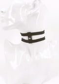 Roma Leather Choker - Amoreze, Leather collar Leather choker necklace Gothic leather choker Leather choker with spikes Handmade leather choker 