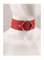 Tom Boy Leather Choker - Amoreze, Leather choker Leather collar Handmade leather choker Custom made leather choker Gothic leather choker Leather choker with spikes