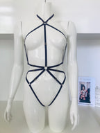 Julie Playsuit Stretch Lila - Amoreze