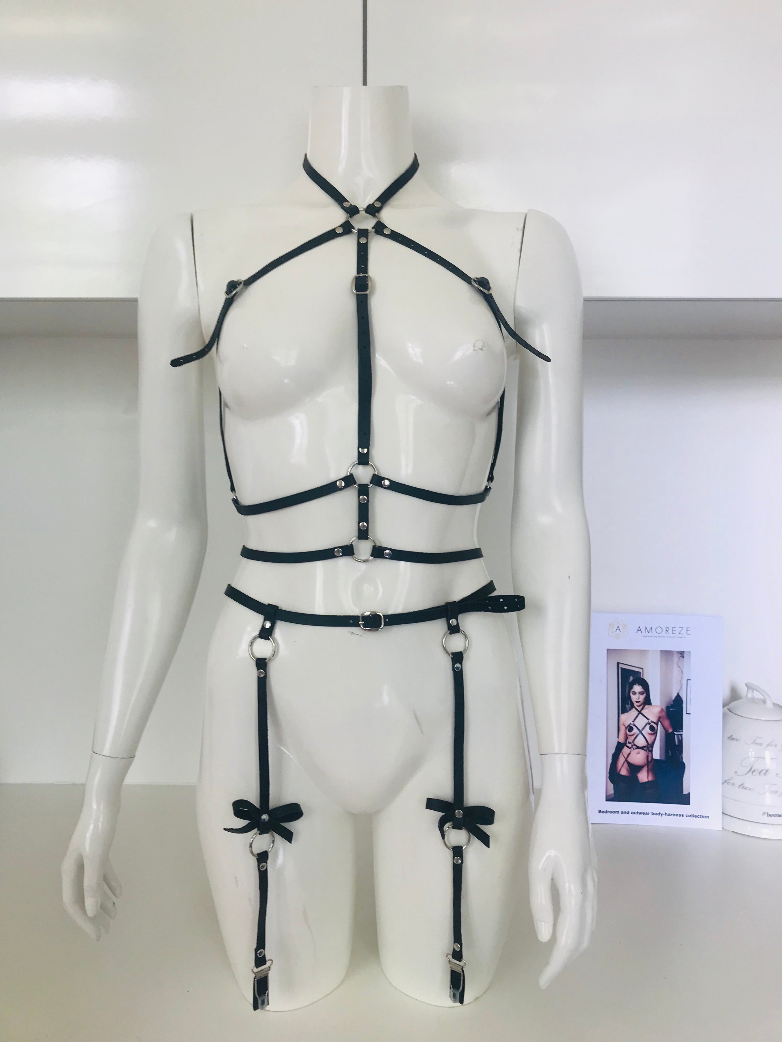 harness damen, leder harness damen ,harness damen body, harness damen oberkörper ,body harness frauen ,leder harness ,harnisch ,frauen leder harness ,damen body leg harness strumpfband leder ledergeschirr ,frauen harnisch, leather harness,garters belts ,  Leg garters German lingerie for women Full bodysuit  Harness lingerie sustainable fashion Guilt free fashion Leather lingerie Norwegian lingerie