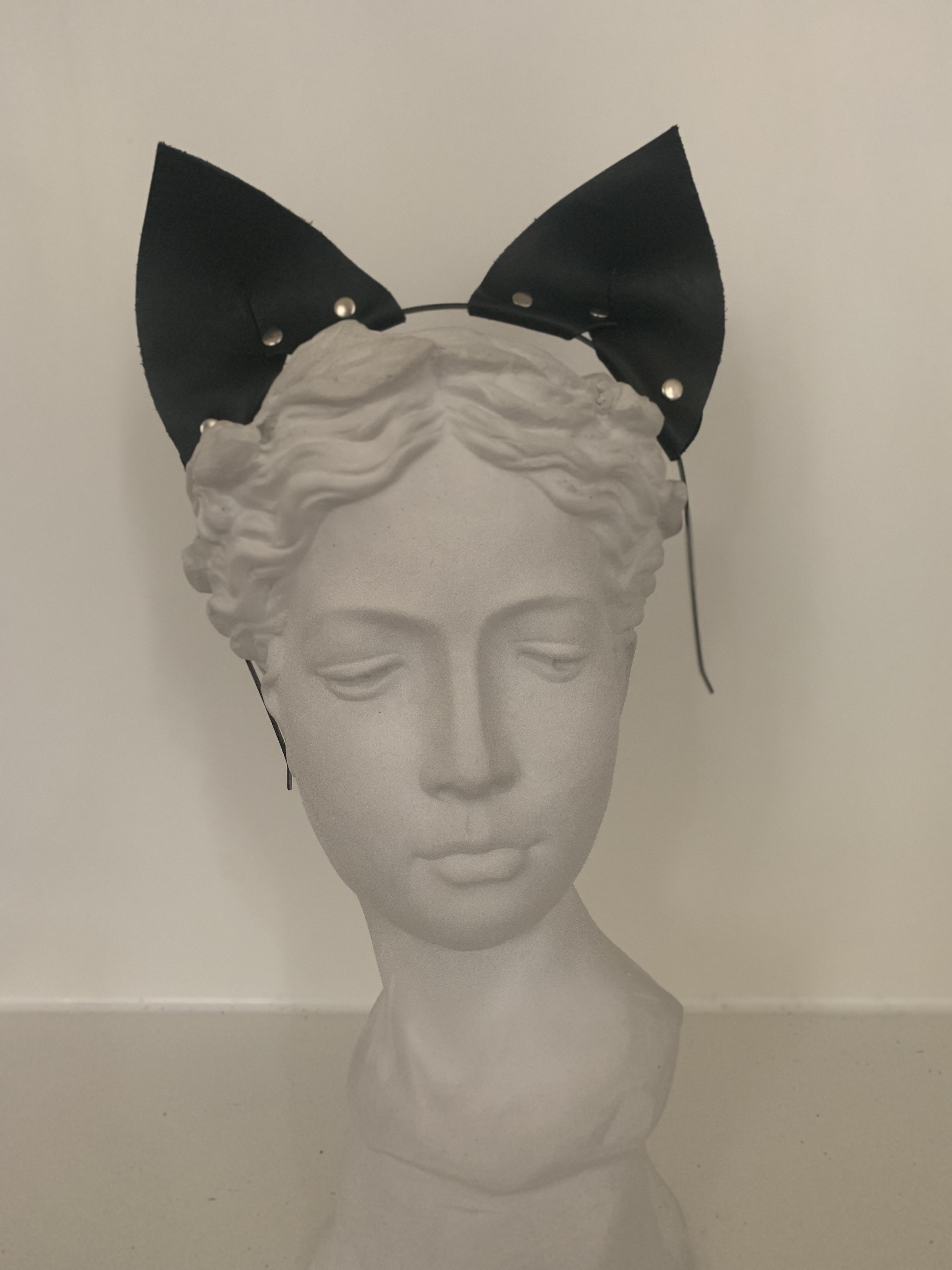 Halloween pack: leather choker + ears