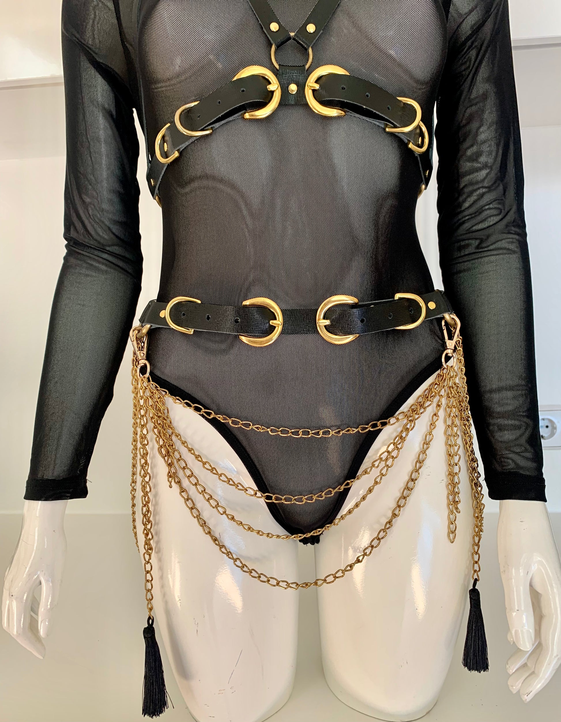 Leather 2025 body chain