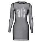 Mara black mesh dress - Amoreze