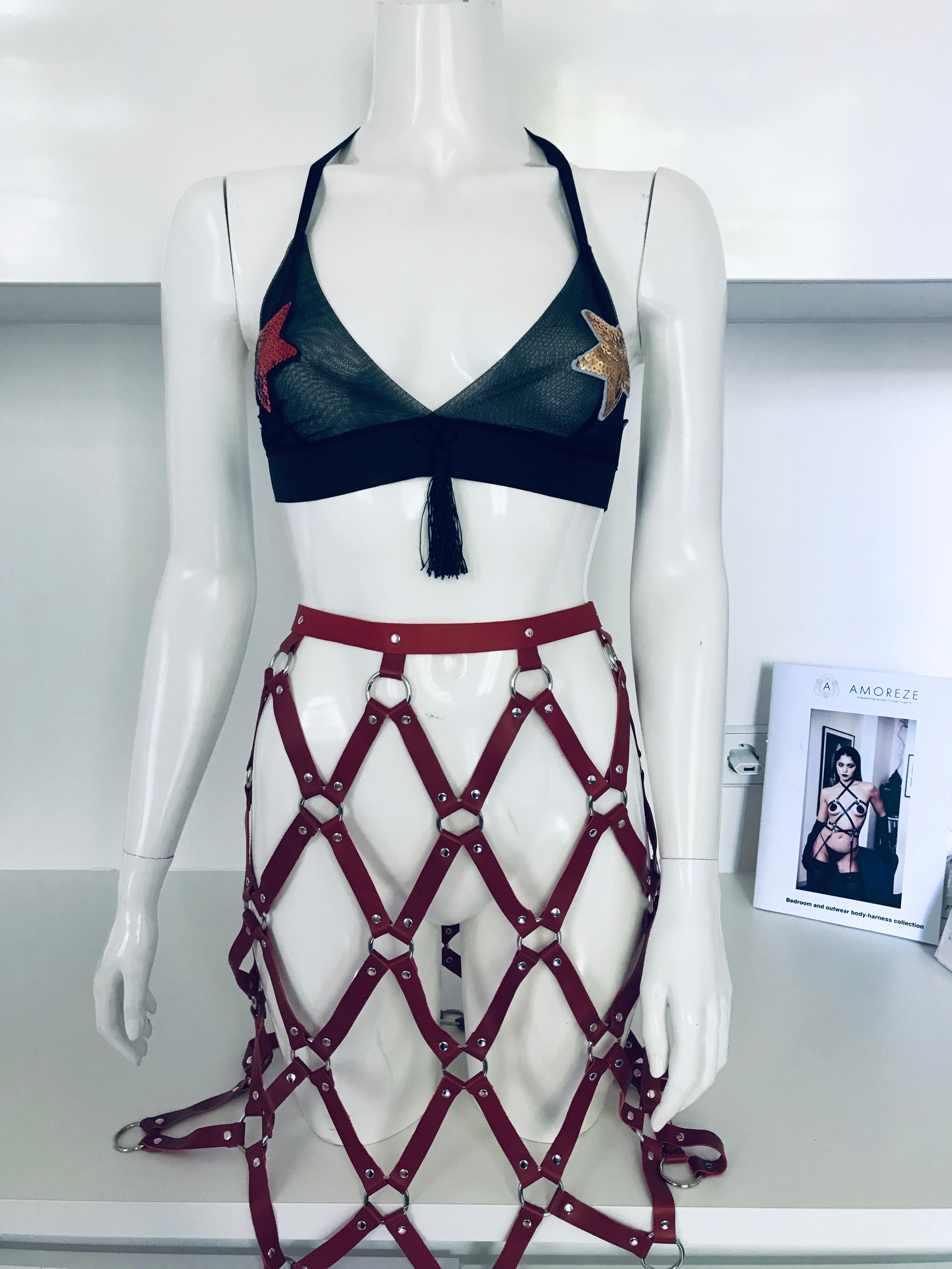 Calliope Leather Skirt: Premium product - Amoreze