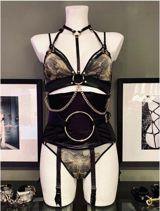 Prince bra Leather Harness