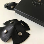 Cross shape leather nipple pasties - Amoreze