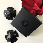 Cross shape leather nipple pasties - Amoreze