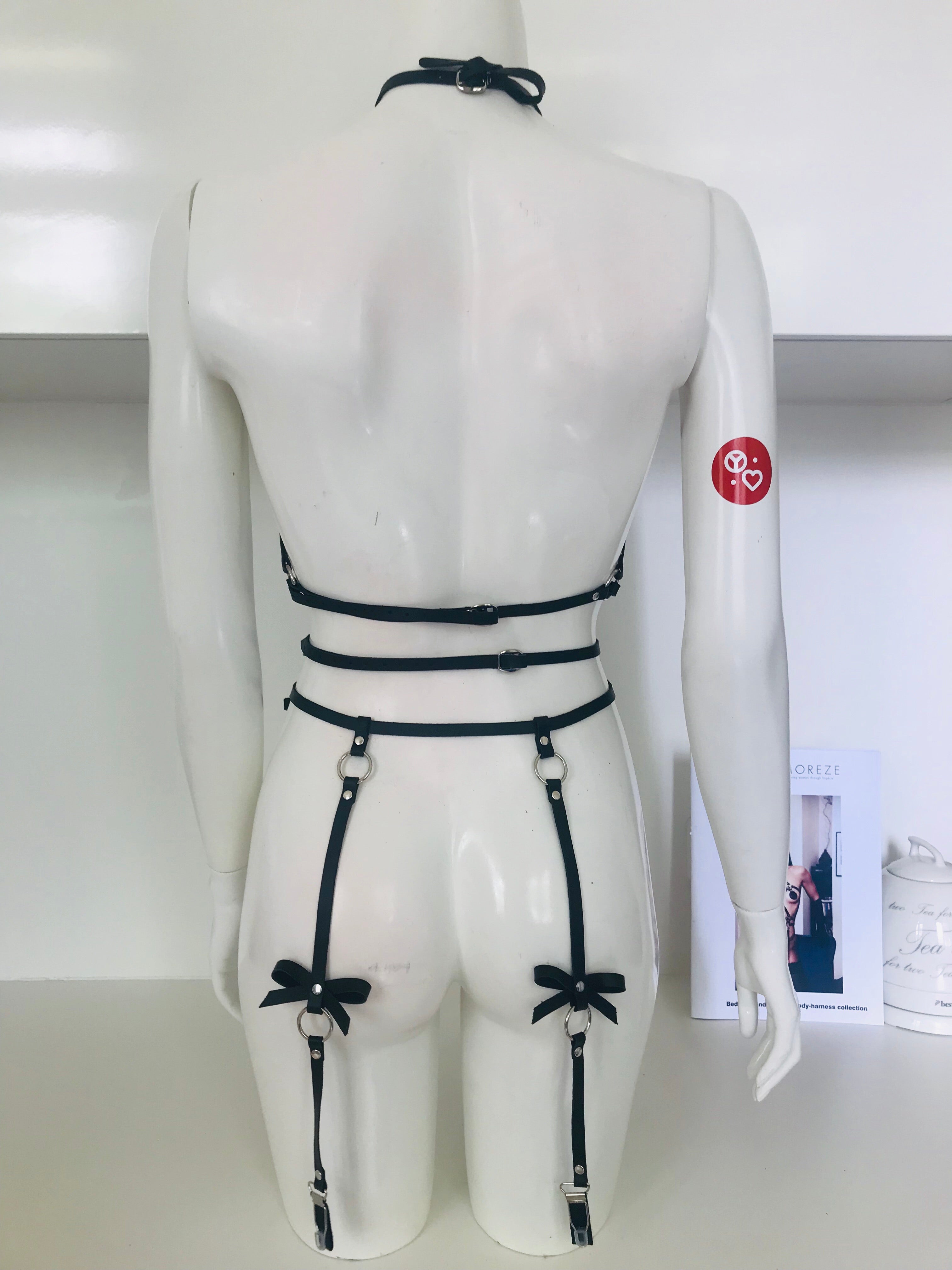 harness damen, leder harness damen ,harness damen body, harness damen oberkörper ,body harness frauen ,leder harness ,harnisch ,frauen leder harness ,damen body leg harness strumpfband leder ledergeschirr ,frauen harnisch, leather harness,garters belts ,  Leg garters German lingerie for women Full bodysuit  Harness lingerie sustainable fashion Guilt free fashion Leather lingerie Norwegian lingerie