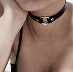 Leather collar Leather choker necklace Gothic leather choker Leather choker with spikes Handmade leather choker