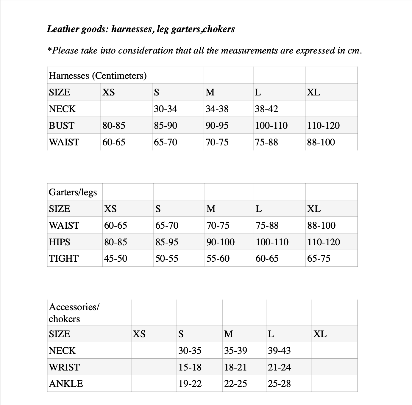 Rey Leather Leg Garter